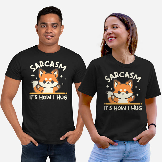 Sarcasm Hugs-Unisex-Basic-Tee-NemiMakeit