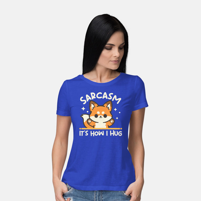 Sarcasm Hugs-Womens-Basic-Tee-NemiMakeit