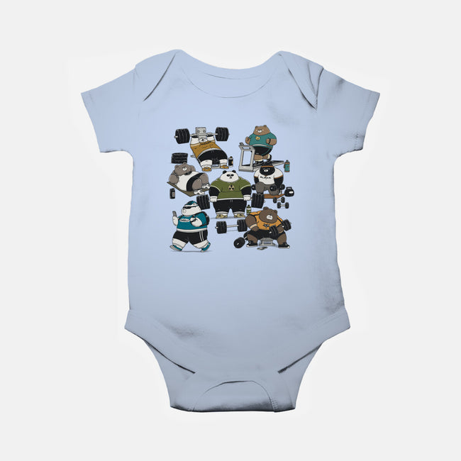 Bear Gym-Baby-Basic-Onesie-pigboom