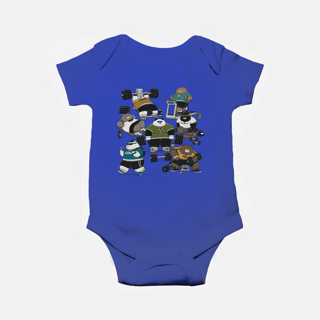 Bear Gym-Baby-Basic-Onesie-pigboom