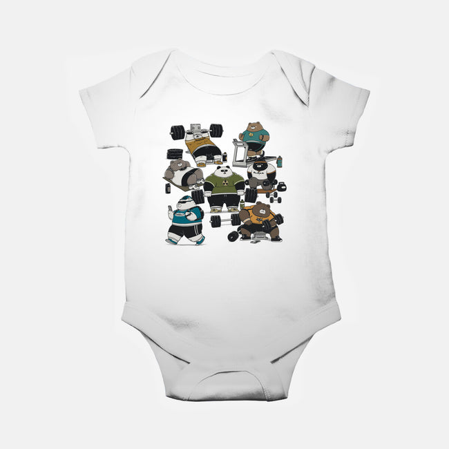 Bear Gym-Baby-Basic-Onesie-pigboom