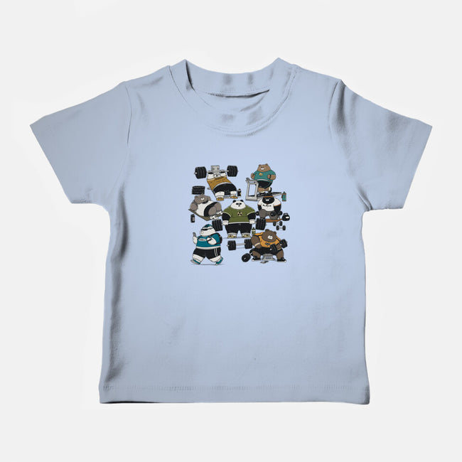 Bear Gym-Baby-Basic-Tee-pigboom