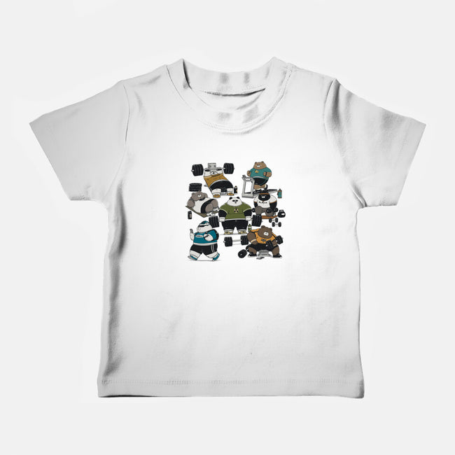 Bear Gym-Baby-Basic-Tee-pigboom