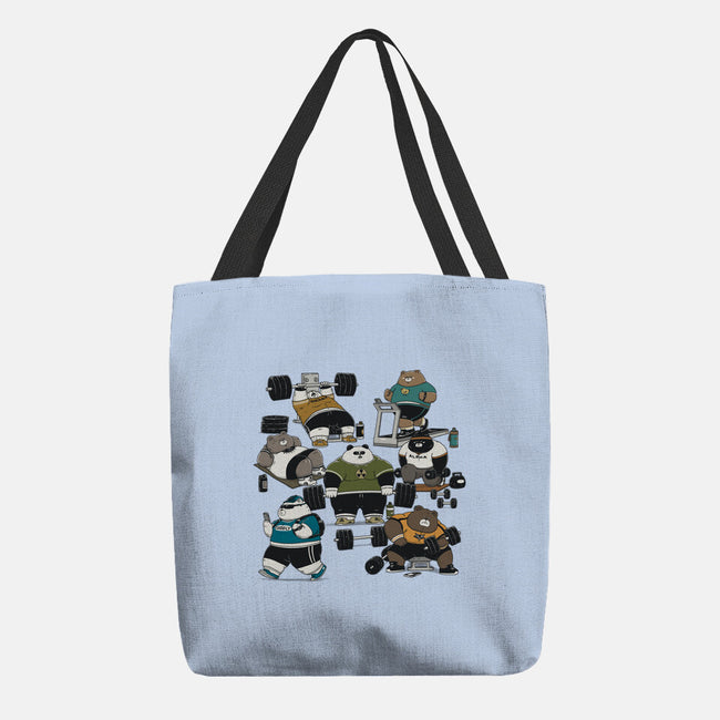 Bear Gym-None-Basic Tote-Bag-pigboom