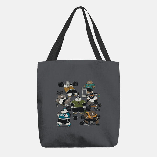 Bear Gym-None-Basic Tote-Bag-pigboom