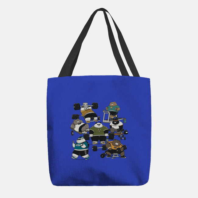 Bear Gym-None-Basic Tote-Bag-pigboom