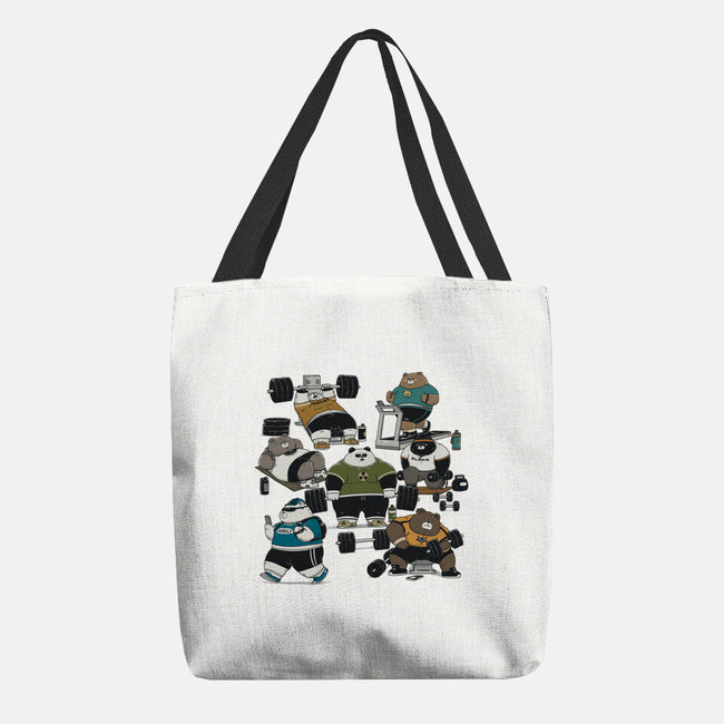 Bear Gym-None-Basic Tote-Bag-pigboom