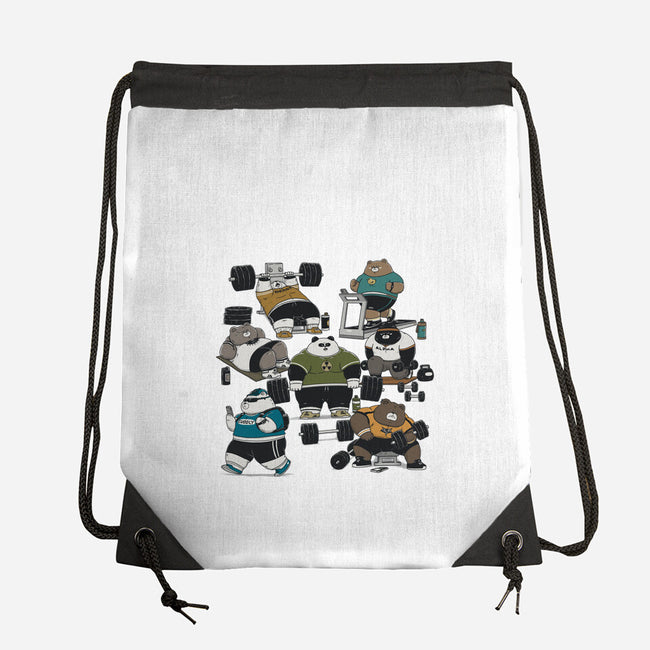 Bear Gym-None-Drawstring-Bag-pigboom