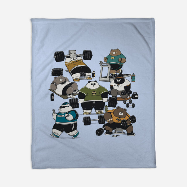 Bear Gym-None-Fleece-Blanket-pigboom