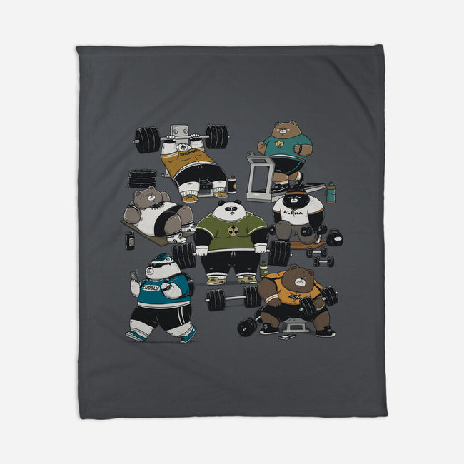Bear Gym-None-Fleece-Blanket-pigboom