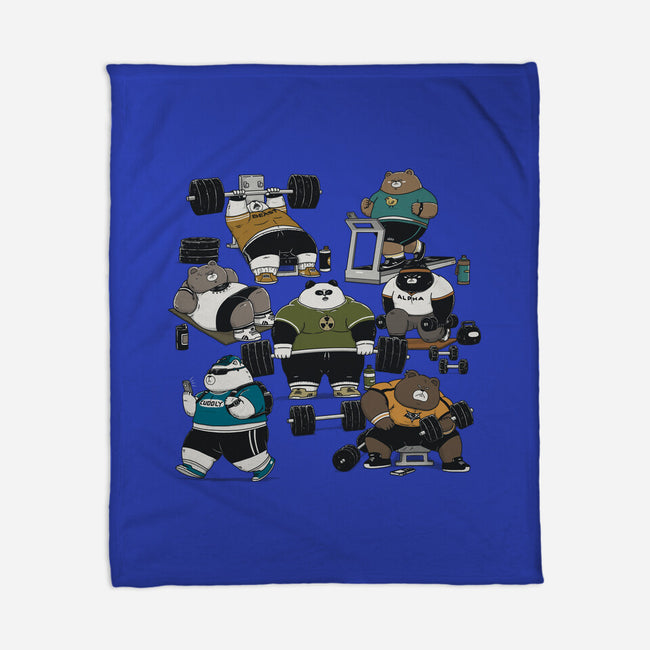 Bear Gym-None-Fleece-Blanket-pigboom