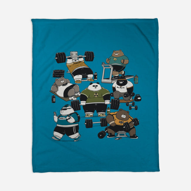 Bear Gym-None-Fleece-Blanket-pigboom