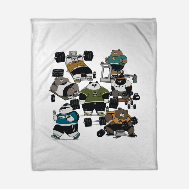 Bear Gym-None-Fleece-Blanket-pigboom