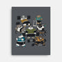 Bear Gym-None-Stretched-Canvas-pigboom