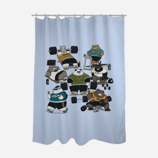 Bear Gym-None-Polyester-Shower Curtain-pigboom