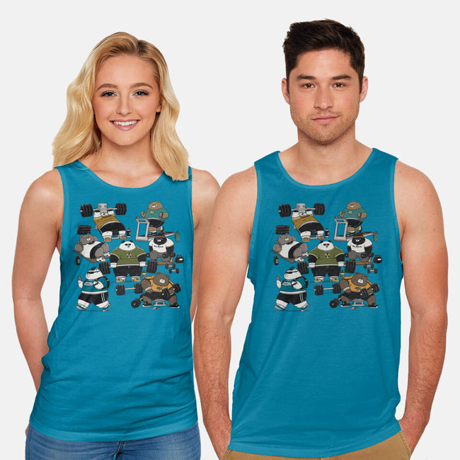 Bear Gym-Unisex-Basic-Tank-pigboom