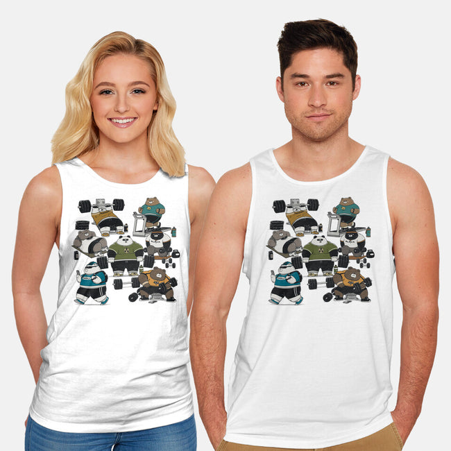 Bear Gym-Unisex-Basic-Tank-pigboom
