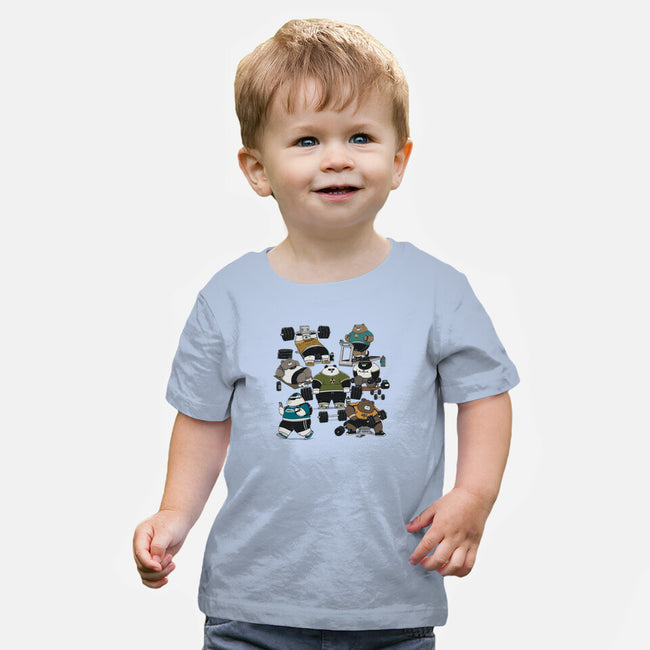 Bear Gym-Baby-Basic-Tee-pigboom