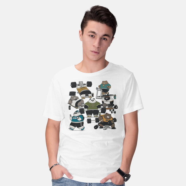 Bear Gym-Mens-Basic-Tee-pigboom