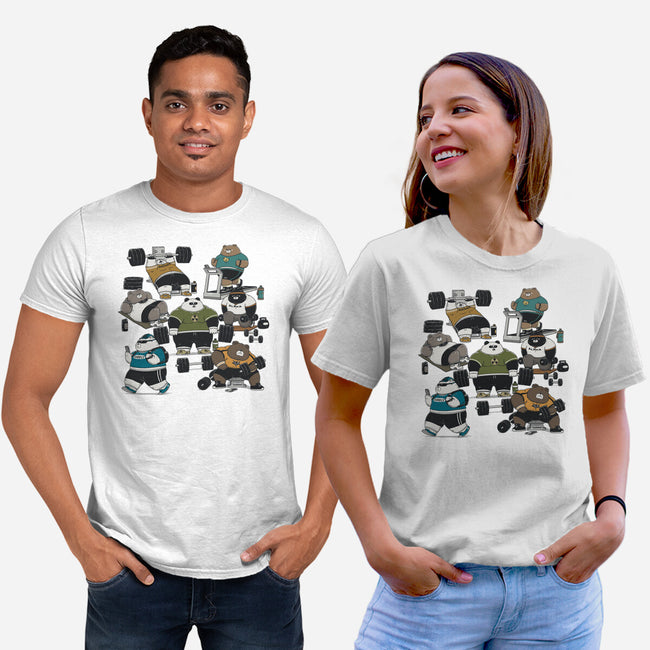 Bear Gym-Unisex-Basic-Tee-pigboom