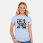Bear Gym-Womens-Fitted-Tee-pigboom