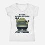 Stay Chonky-Womens-V-Neck-Tee-pigboom