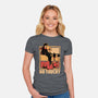Fight Llama-Womens-Fitted-Tee-Studio Mootant