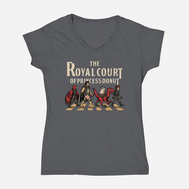 Dungeon Crawler Music Album-Womens-V-Neck-Tee-Studio Mootant