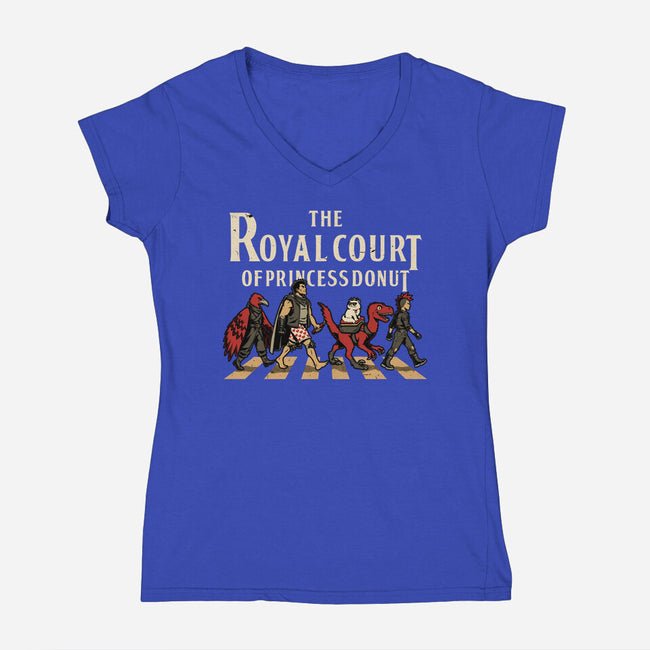 Dungeon Crawler Music Album-Womens-V-Neck-Tee-Studio Mootant