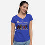 Dungeon Crawler Music Album-Womens-V-Neck-Tee-Studio Mootant