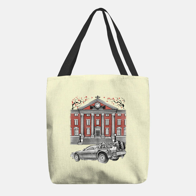 88 And Tower Sumi-E-None-Basic Tote-Bag-Astrobot Invention