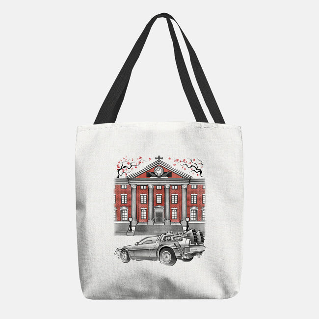 88 And Tower Sumi-E-None-Basic Tote-Bag-Astrobot Invention