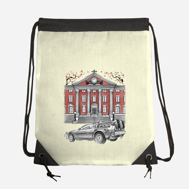 88 And Tower Sumi-E-None-Drawstring-Bag-Astrobot Invention