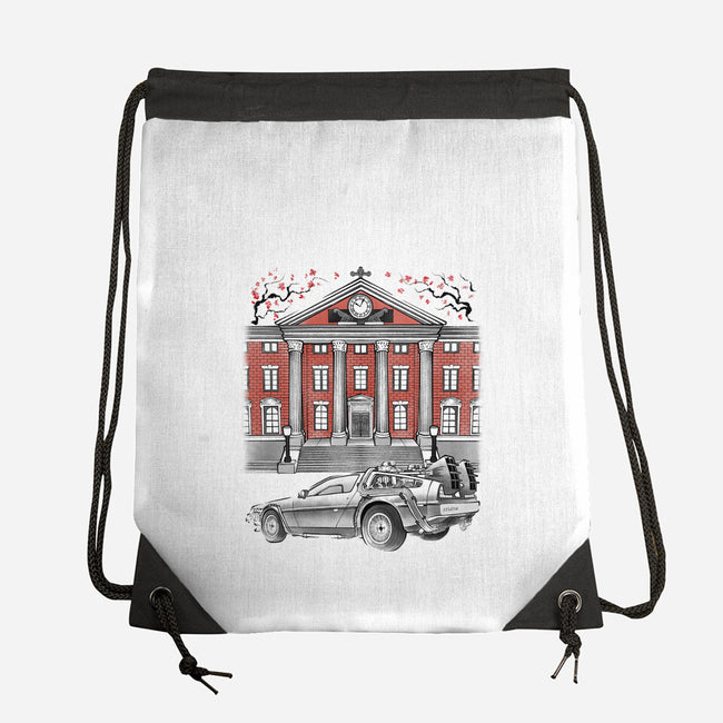 88 And Tower Sumi-E-None-Drawstring-Bag-Astrobot Invention