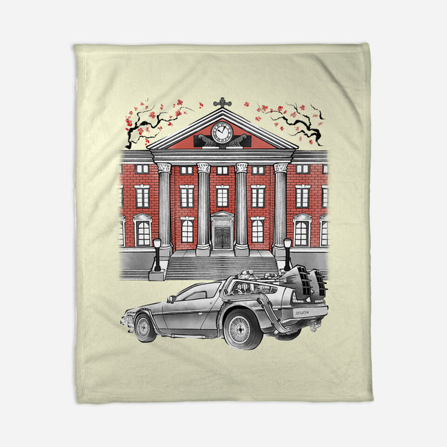 88 And Tower Sumi-E-None-Fleece-Blanket-Astrobot Invention