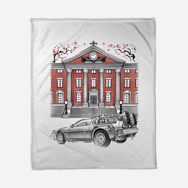 88 And Tower Sumi-E-None-Fleece-Blanket-Astrobot Invention