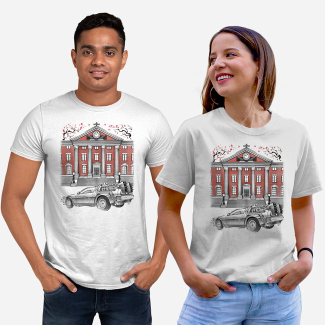 88 And Tower Sumi-E-Unisex-Basic-Tee-Astrobot Invention