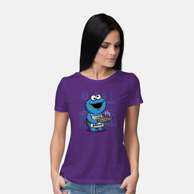 I Love Baking-Womens-Basic-Tee-Popnotic