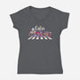 The Circus-Womens-V-Neck-Tee-2DFeer