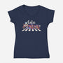 The Circus-Womens-V-Neck-Tee-2DFeer