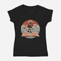 Tidal Pages-Womens-V-Neck-Tee-glitchygorilla