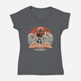 Tidal Pages-Womens-V-Neck-Tee-glitchygorilla