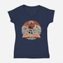 Tidal Pages-Womens-V-Neck-Tee-glitchygorilla