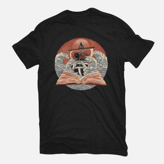 Tidal Pages-Womens-Basic-Tee-glitchygorilla