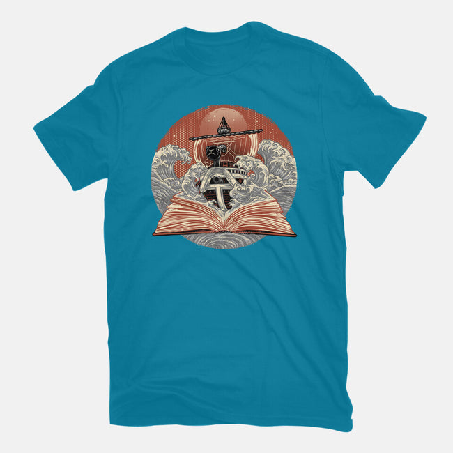 Tidal Pages-Mens-Heavyweight-Tee-glitchygorilla