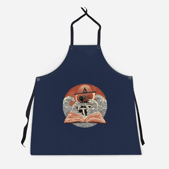 Tidal Pages-Unisex-Kitchen-Apron-glitchygorilla