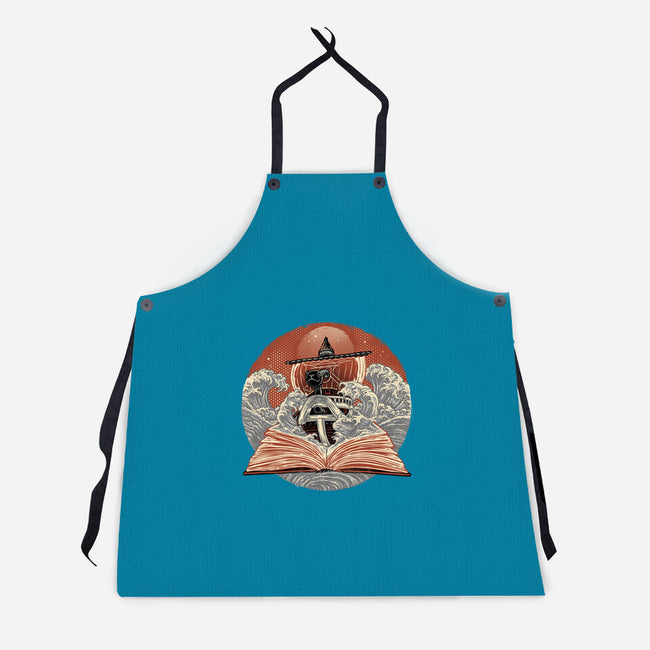 Tidal Pages-Unisex-Kitchen-Apron-glitchygorilla