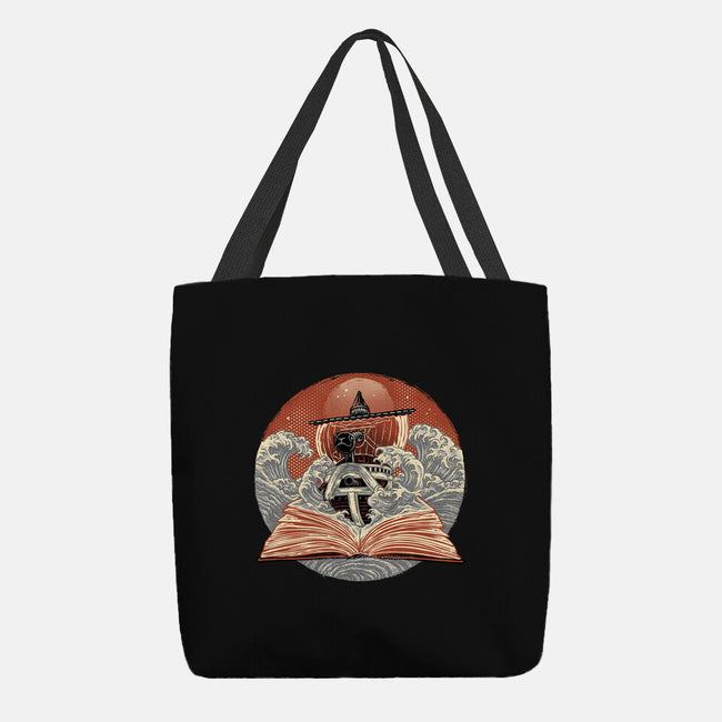 Tidal Pages-None-Basic Tote-Bag-glitchygorilla