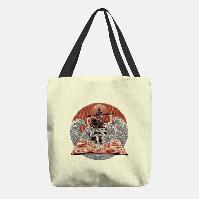 Tidal Pages-None-Basic Tote-Bag-glitchygorilla
