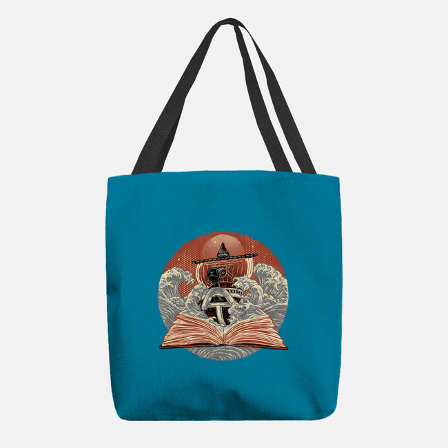 Tidal Pages-None-Basic Tote-Bag-glitchygorilla